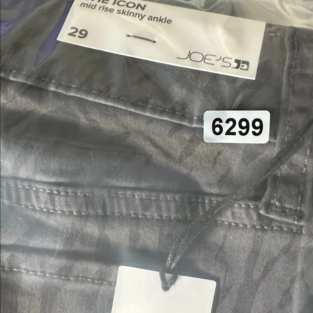 Joe's Jeans The Icon Jeans Mid Rise Skinny Ankle Eyeshadow Sauvage NWT Size 29